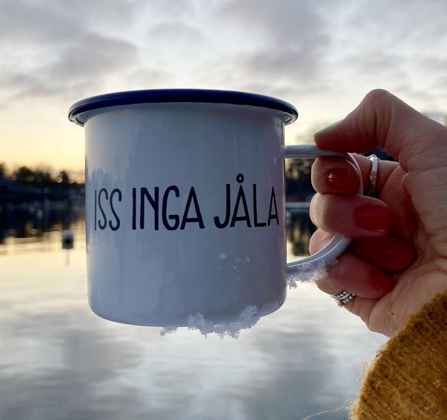 Emaljmugg – Iss inga jåla