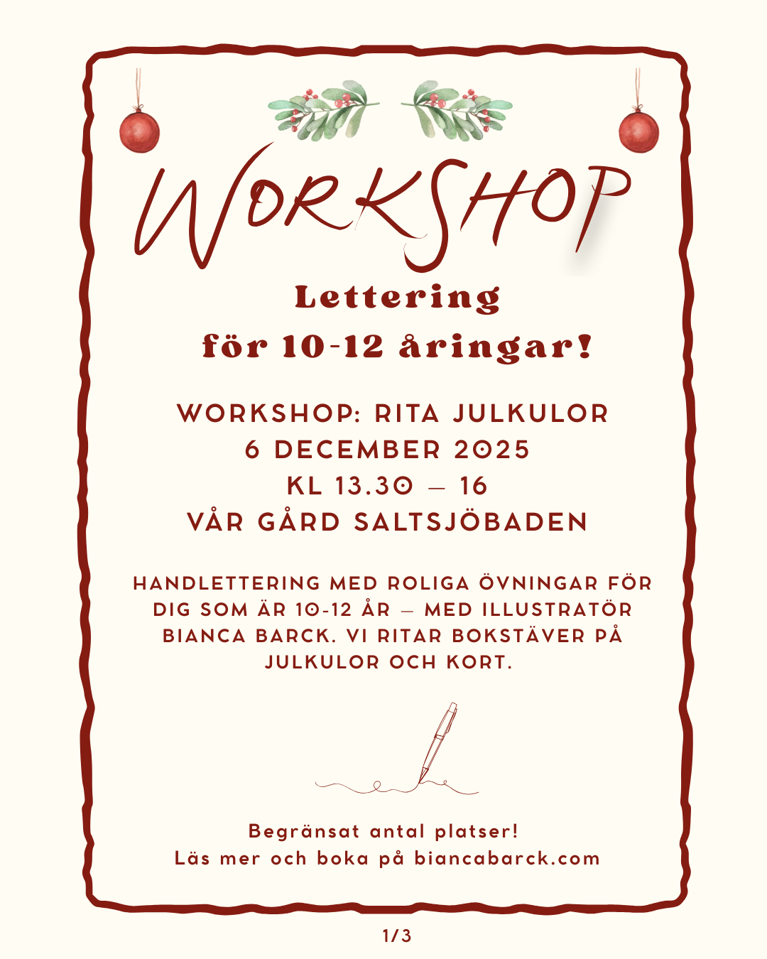 Lettering för 10-12 åringar!